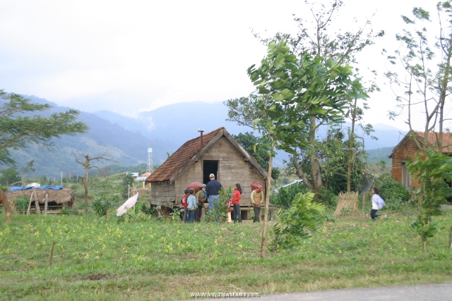 Villages en route in Central Highland from Buon Me Thuat to Dalat of Lam Dong